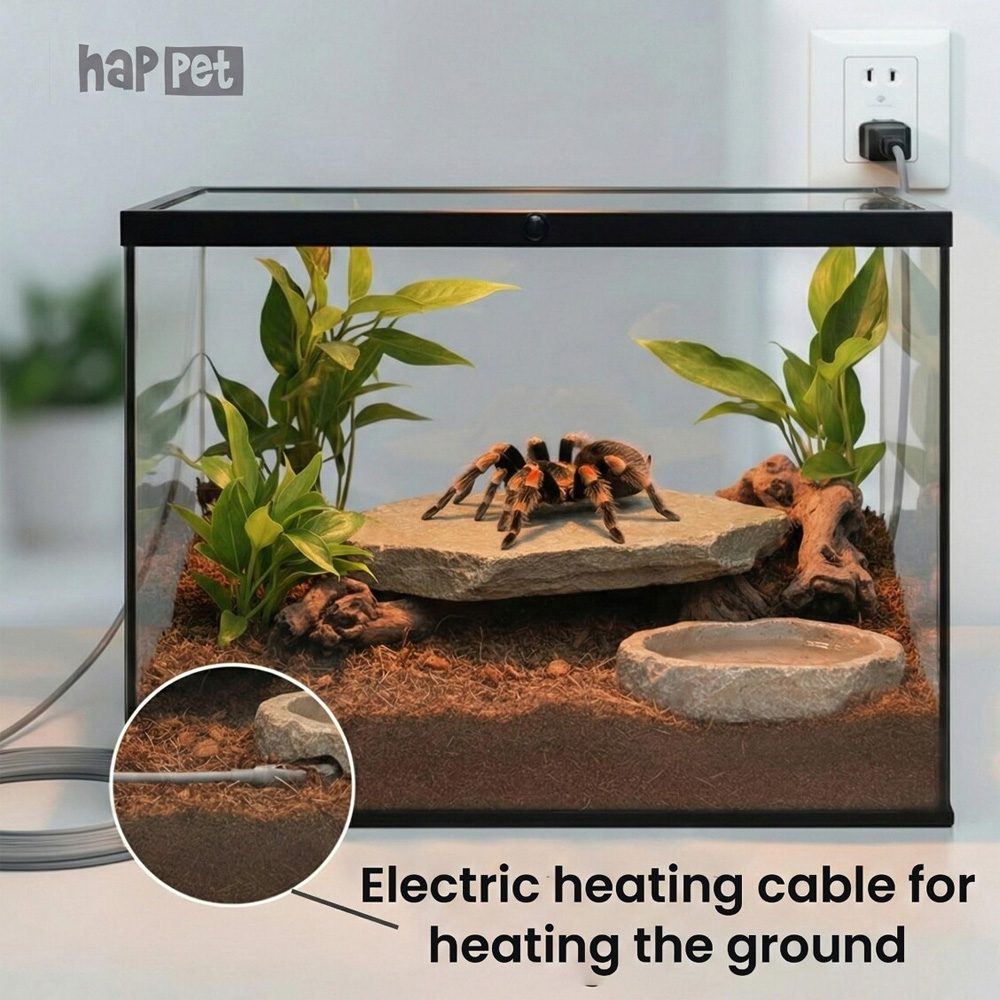 Kabel Grzewczy 25W 4,5m do Terrarium Akwarium Przewód Grzejny